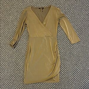 Forever 21 Olive Long Sleeve Dress